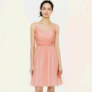 JCrew Rose Heidi Dress Chiffon Bridesmaid Petite 2
